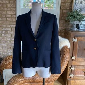 J. CREW WOOL BLEND SCHOOLBOY NAVY BLAZER JACKET 6 EXCELLENT
